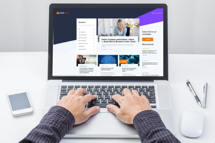 Avast antivirus Web site