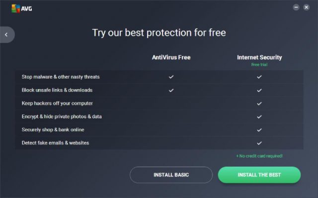 AVG Antivirus Free.