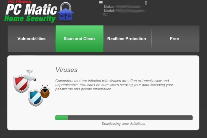 PCMatic: virus detection.