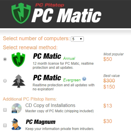 PC Matic Antivirus to buy, PC Matic Antivirus Prices.