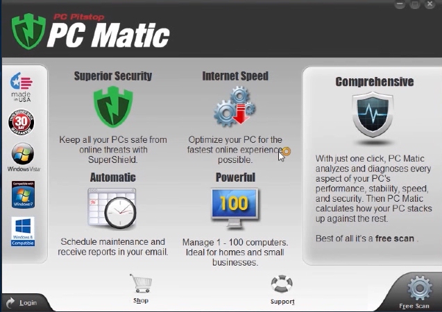 PC Matic Antivirus Extra Features.