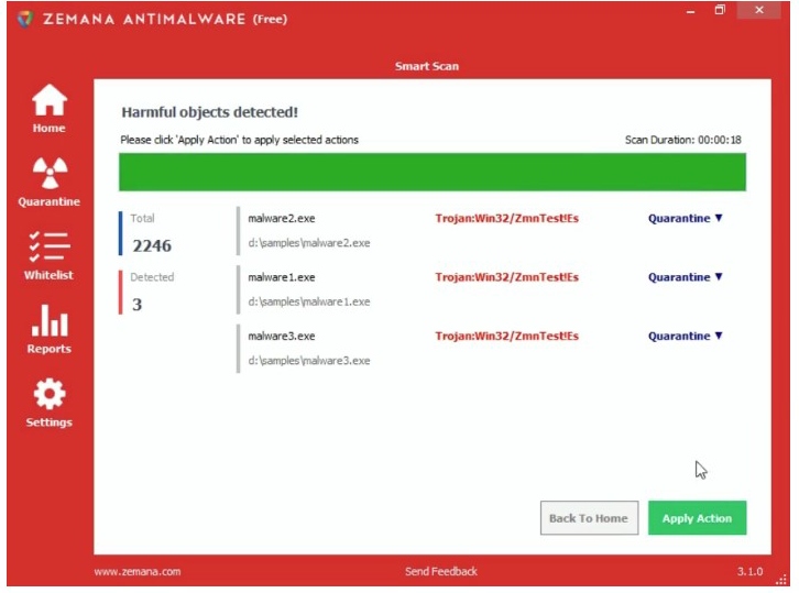 Zemana: antimalware, trojan detection