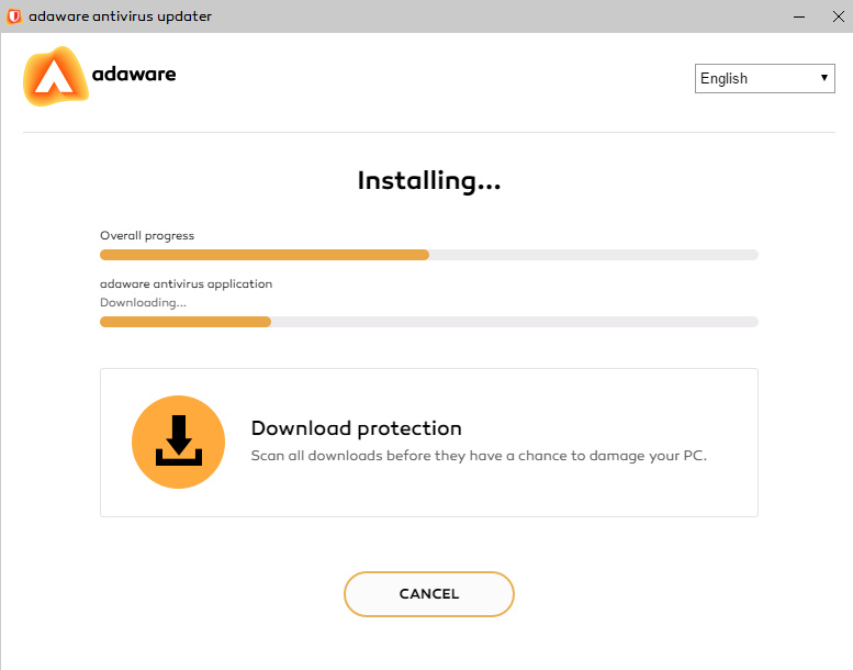 Adaware: antivirus, installation