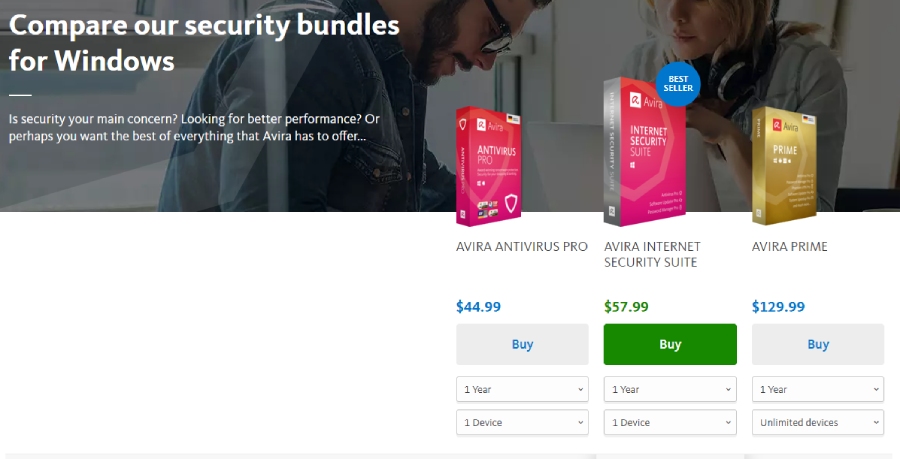 Avira: antivirus, prices, plans