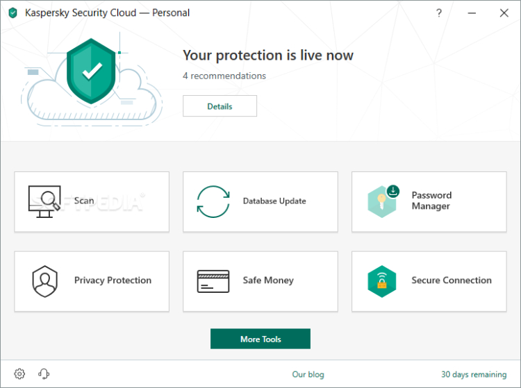 Kaspersky Security Cloud: review, interface