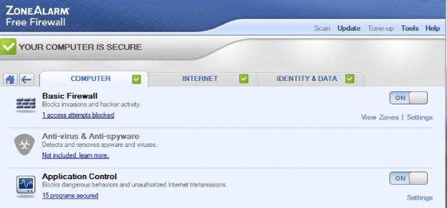 ZoneAlarm review firewall, antispyware, anti-virus