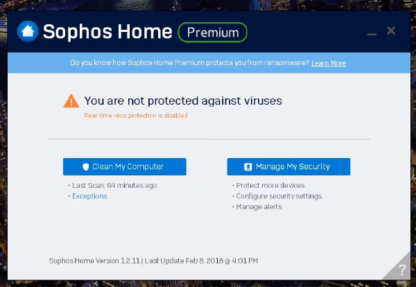 Sophos antivirus: review, pros and cons, malware protection, Sophos Premium