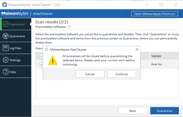 Malwarebytes AdwCleaner review, pros and cons