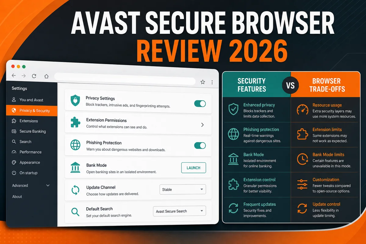 Is Avast Secure Browser Good in 2026? Safe, but Read the Privacy Fine Print recommendations, security checks and decision criteria