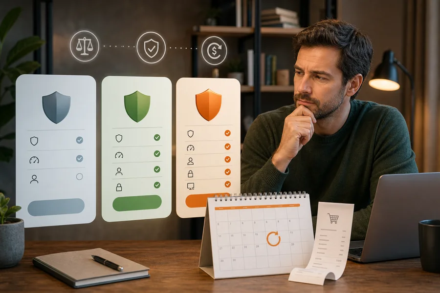 AVG pricing and renewal map for Free Internet Security Ultimate and companion products
