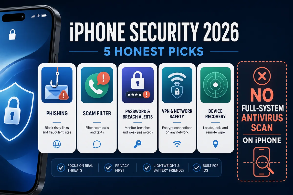 Best iPhone Security Apps in 2026 recommendations, security checks and decision criteria