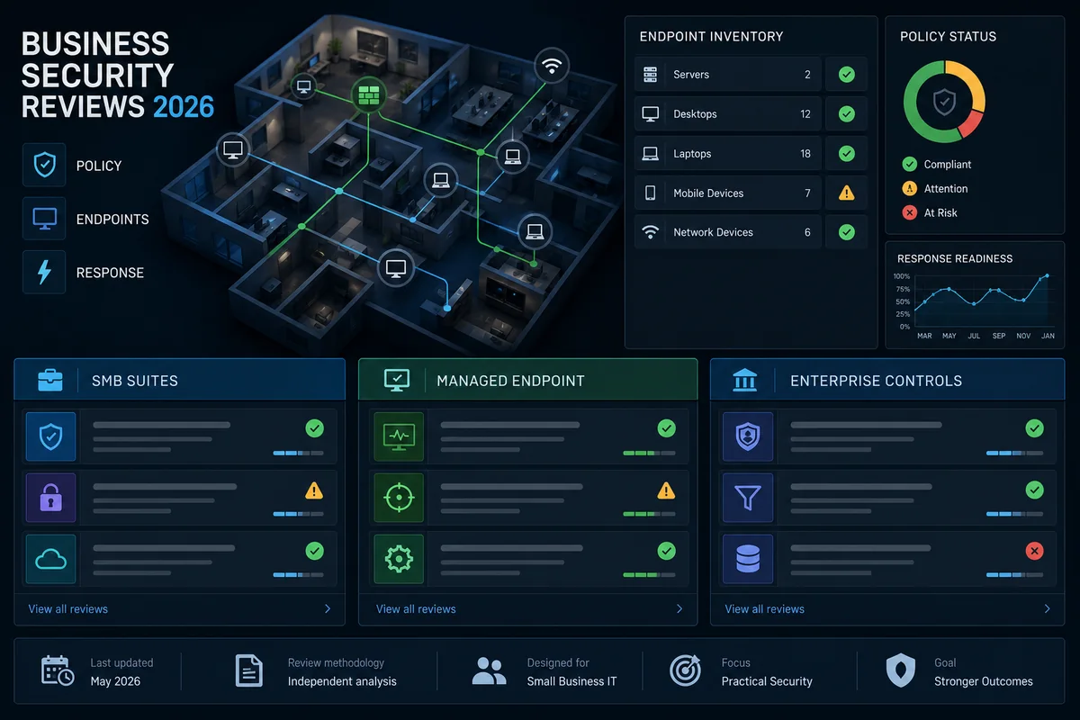 Business Antivirus and Endpoint Security Reviews recommendations, security checks and decision criteria