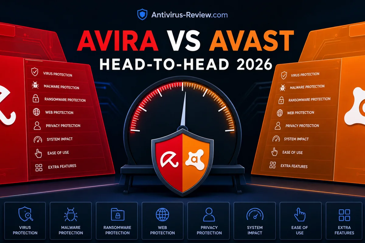 Avira vs Avast in 2026: Two Free Engines From the Same Owner protection, features, performance and price comparison