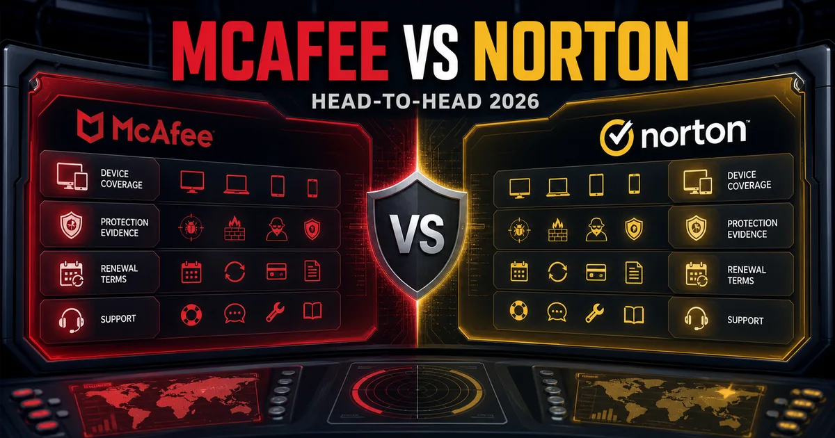 McAfee vs Norton 2026: Which One Should You Buy?