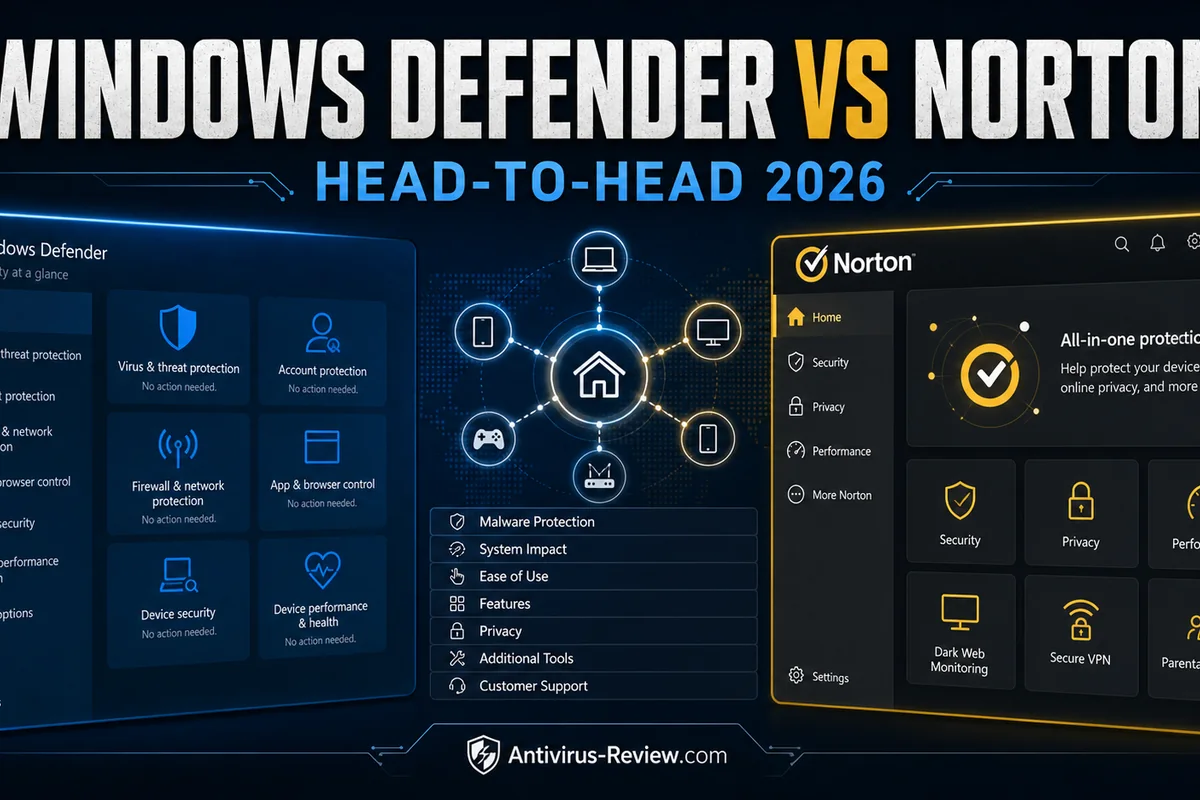 Microsoft Defender vs Norton 360: What Paying Actually Buys in 2026 protection, features, performance and price comparison