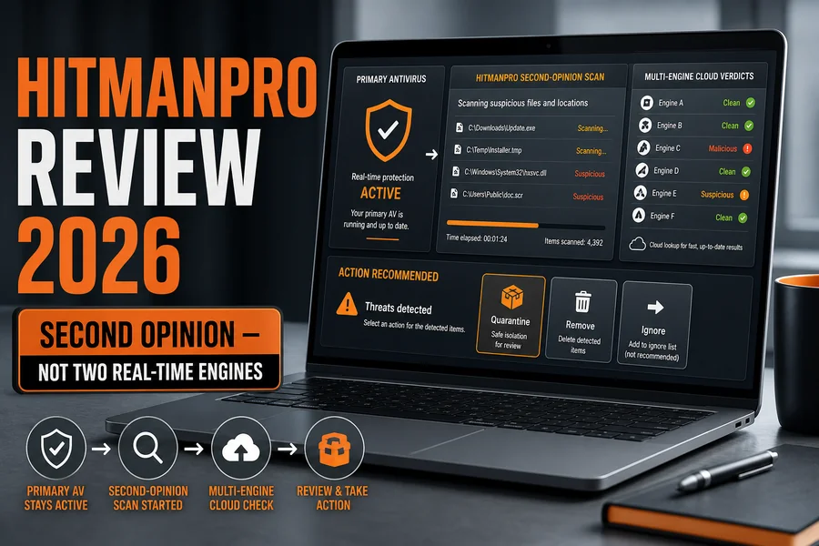 HitmanPro Review 2026 evidence and product interface overview