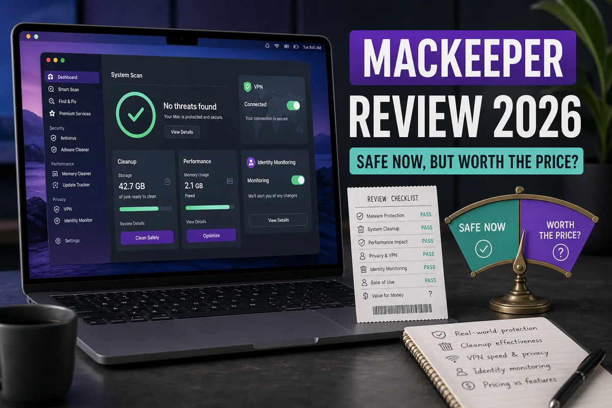 MacKeeper Review 2026 product features, lab results and pricing