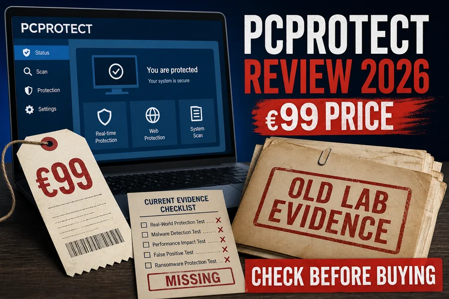 PCProtect Review 2026 evidence and product interface overview