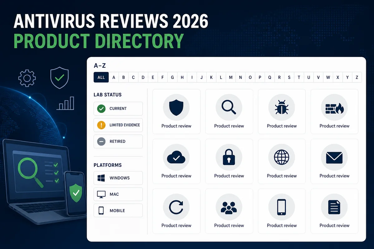 Antivirus Reviews 2026 product features, lab results and pricing
