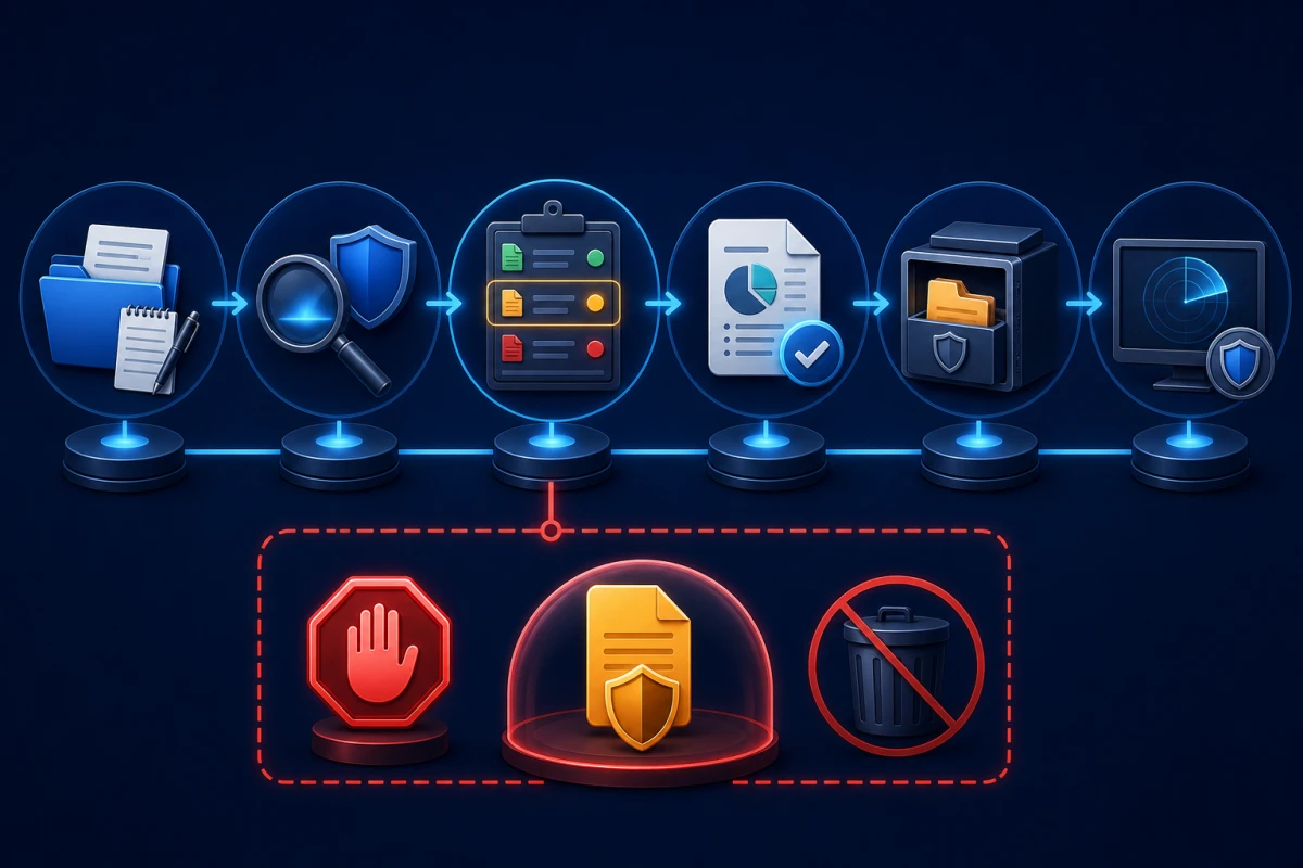 HitmanPro evidence workflow from scan preparation through log, quarantine, restart and rescan
