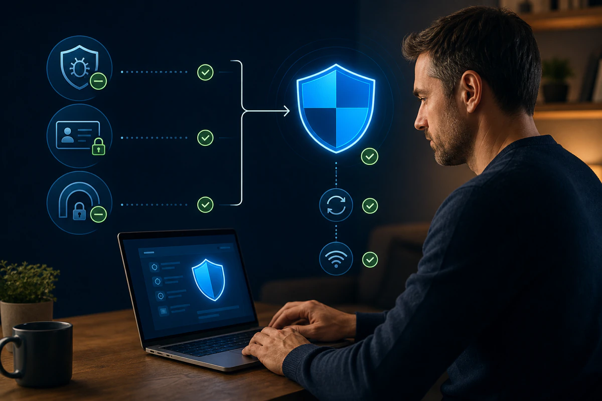 Safe VIPRE removal with antivirus privacy and VPN components removed before Windows protection is verified