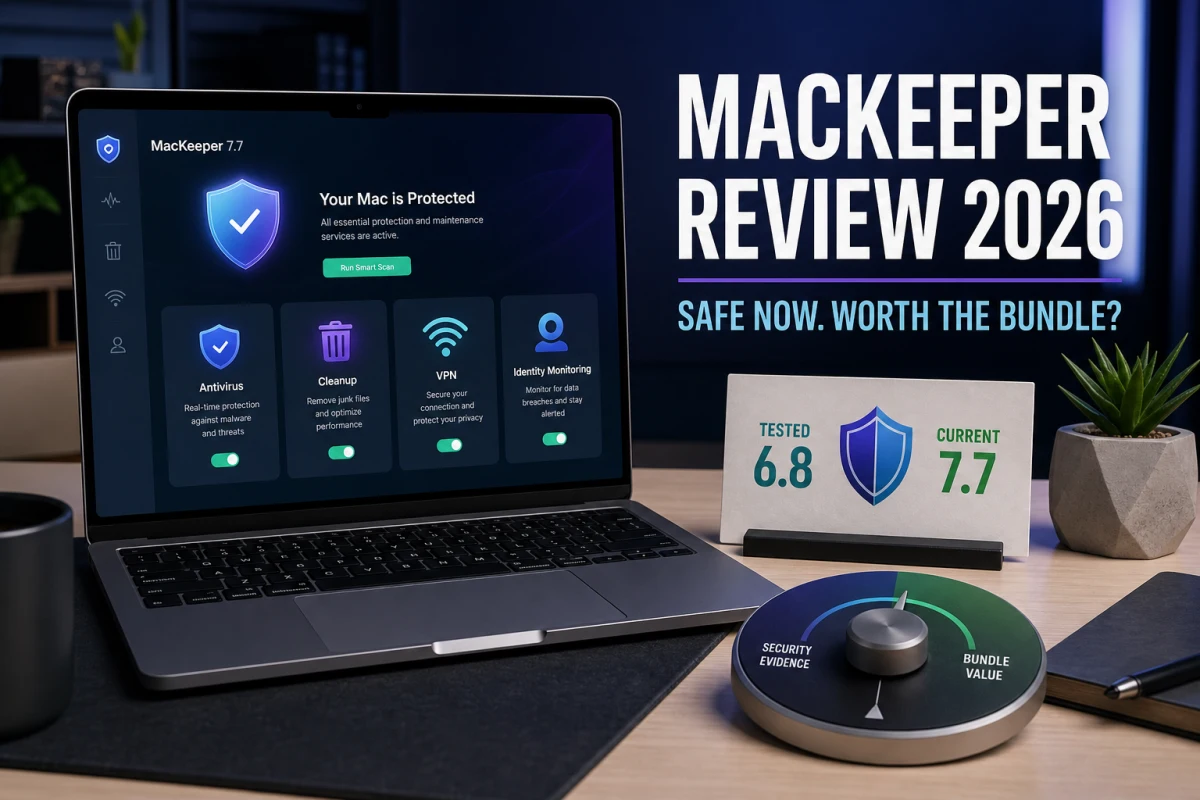 MacKeeper 7.7 review weighing current Mac security tools against bundle value and an older tested build