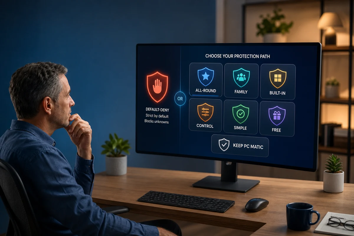 PC Matic alternatives organized by all-round family built-in control simple and free protection routes