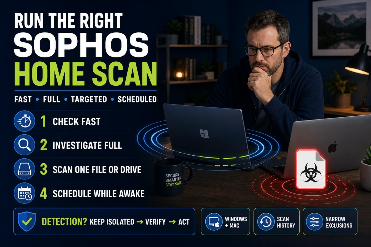 Sophos Home Fast, Full, targeted and scheduled scan decision guide