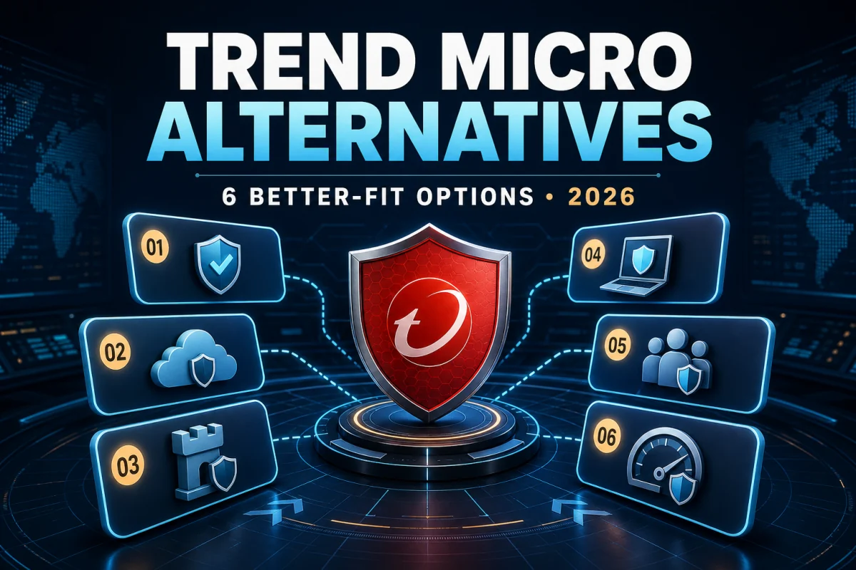 Six Trend Micro alternatives matched to protection, family, free, control, many-device and third-party needs