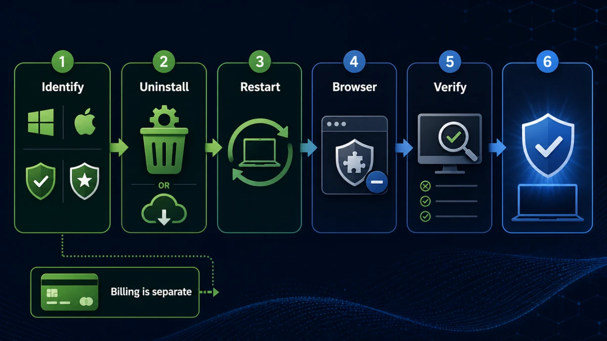 Webroot complete removal restart browser and protection checklist