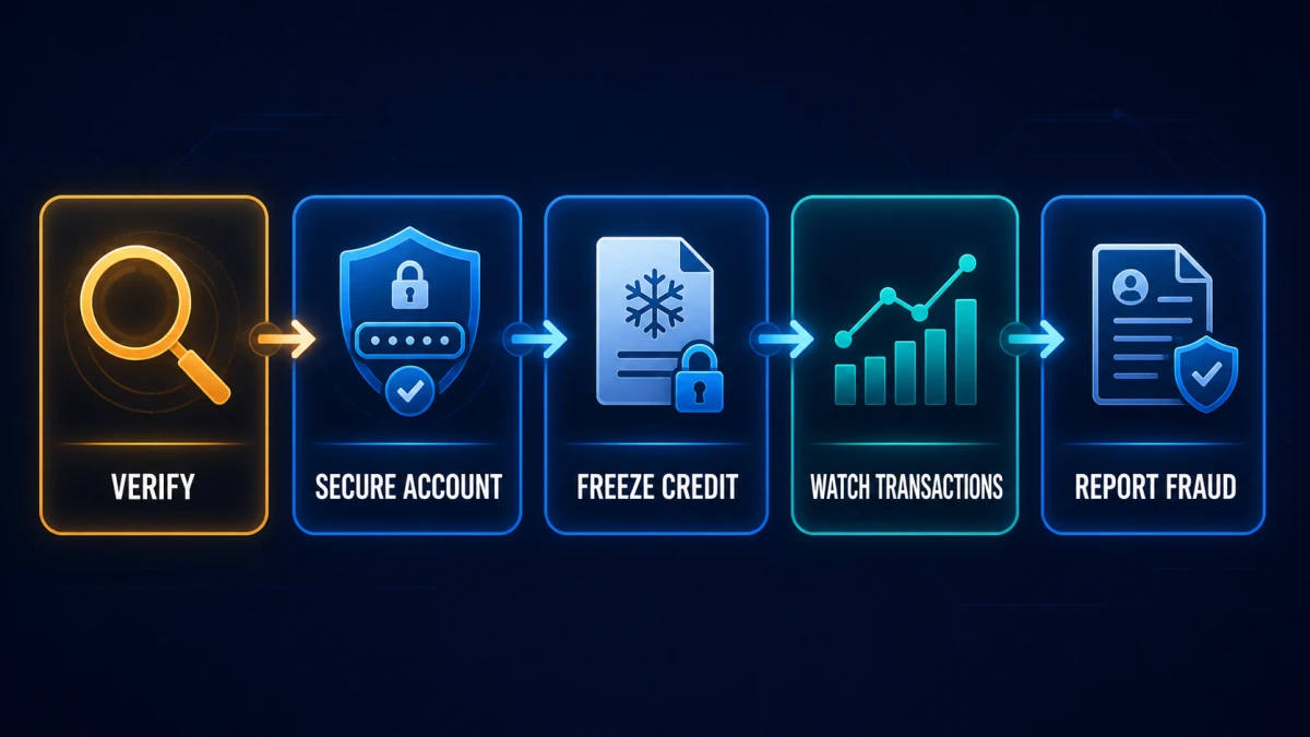 Five-step response to a Webroot dark web or identity monitoring alert