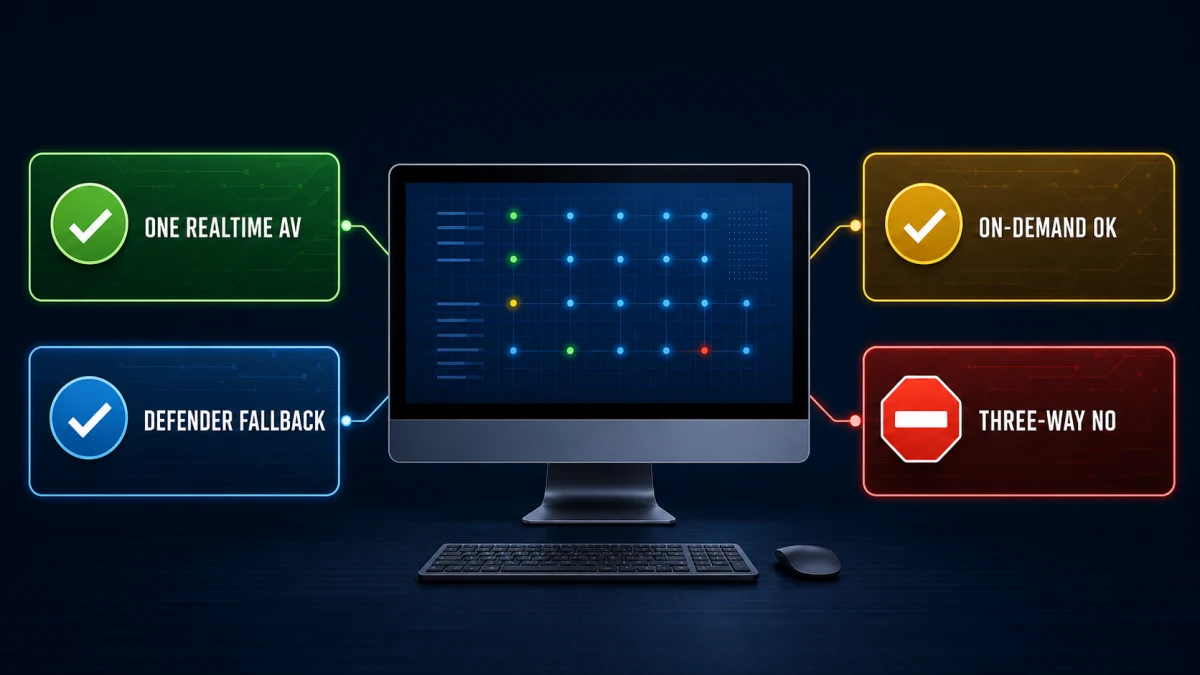 Webroot Microsoft Defender and Malwarebytes compatibility modes with one real-time antivirus and on-demand scanning