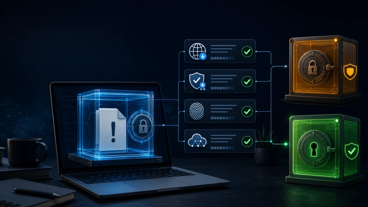 Webroot false positive verification before restore or allowlist