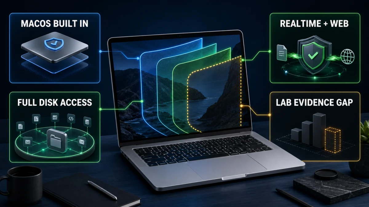 Webroot for Mac built-in macOS security Full Disk Access realtime web protection and laboratory evidence gap