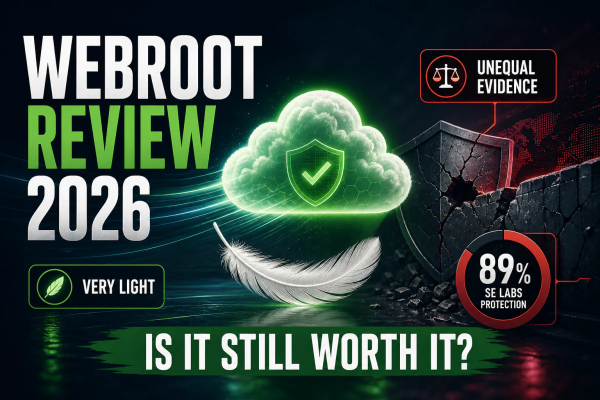 Webroot Review 2026 light performance and uneven SE Labs protection evidence