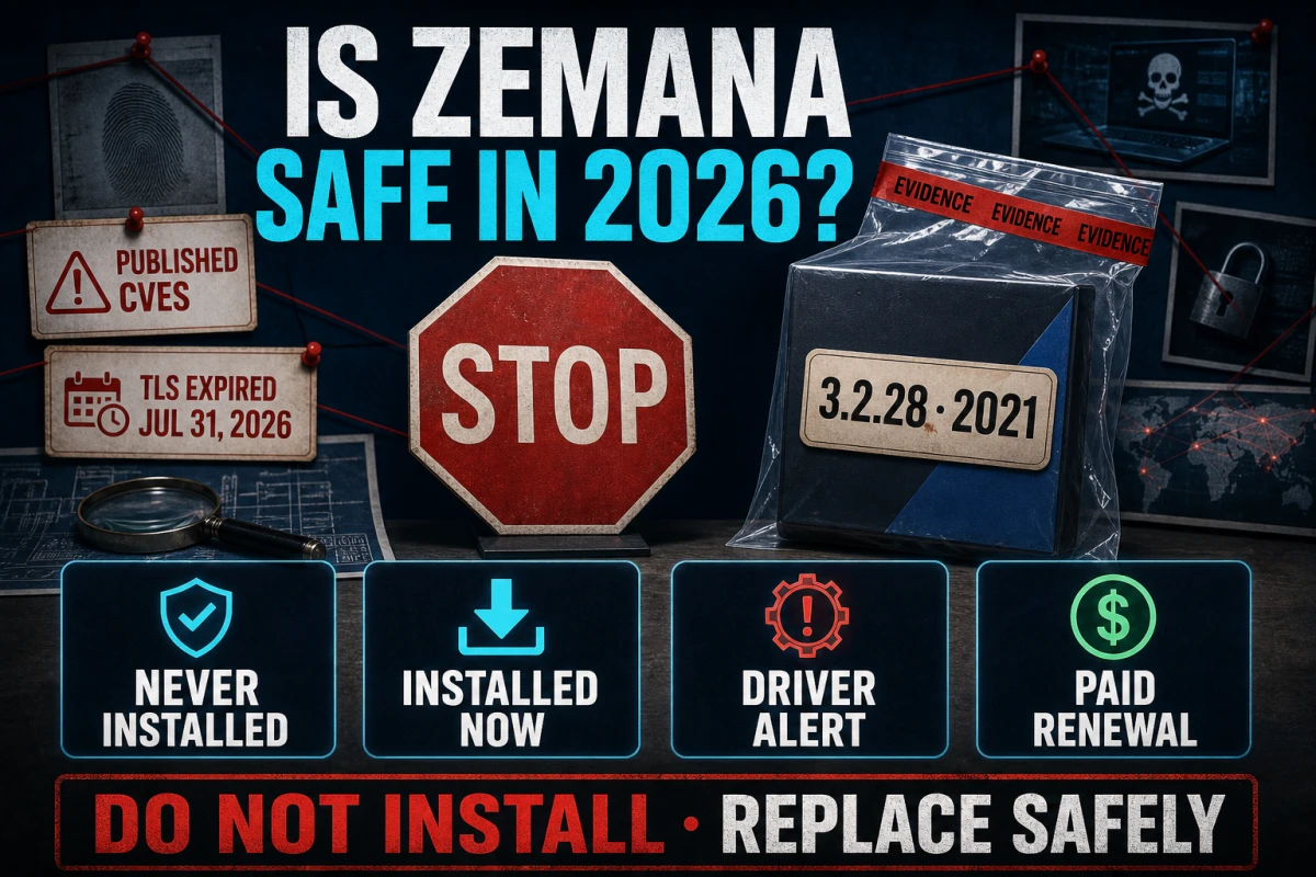 Zemana 3.2.28 safety routes for never-installed installed driver-alert and paid-renewal states